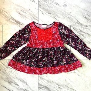 Girl 8 thin long sleeves dress top